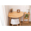 ダイニングテーブル 壁寄せ 1人 小さい 小型 部屋の隅 角 変形 変わった形 ナチュラル 北欧 おしゃれ 一人暮らし ひとり暮らし 木製 テーブル デスク 机 【納期B】【azm-how-001】