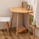 ダイニングテーブル 壁寄せ 1人 小さい 小型 部屋の隅 角 変形 変わった形 ナチュラル 北欧 おしゃれ 一人暮らし ひとり暮らし 木製 テーブル デスク 机 【納期B】【azm-how-001】