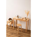 デスク 机 シンプル 木製 90cm 天然木 北欧 おしゃれ ナチュラル カントリー 一人暮らし ひとり暮らし 韓国風 家具 インテリア テーブル 飾り台 オブジェ 置き台 【納期B】【azm-how-003】