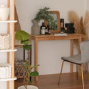 デスク 机 シンプル 木製 90cm 天然木 北欧 おしゃれ ナチュラル カントリー 一人暮らし ひとり暮らし 韓国風 家具 インテリア テーブル 飾り台 オブジェ 置き台 【納期B】【azm-how-003】