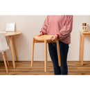 スツール 木製 椅子 おしゃれ 北欧 ナチュラル シンプル 背もたれなし スタッキング可能 重ねられる コンパクト 収納 玄関 リビング 腰掛け チェア 丸型 円形 【納期A】【azm-how-008】