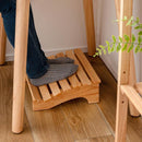 フットレスト 足置き デスク下 机下 木製 デスクワーク リモートワーク 勉強 学習 在宅勤務 疲れにくい 足置き台 足枕 足まくら リラックス 持ち運び 携帯 【納期B】【azm-how-010】