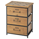 チェスト 3段 引き出し 棚 おしゃれ レトロ 北欧 【納期A】【azm-hrn-181】