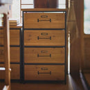 チェスト 4段 引き出し 棚 おしゃれ レトロ 北欧 【納期A】【azm-hrn-182】