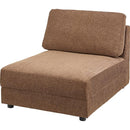 ソファ 一人掛け 1人掛け ソファー シンプル ブラウン 茶色 グレー 背もたれ 肘掛けなし 北欧 使いやすい 組み合わせ 合わせやすい リビング 【納期A】【azm-hs-443】