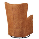 回転チェア ソファ ハイバック パーソナルチェア パーソナルソファ 椅子 一人掛け 1人掛け 茶色 ブラウン チェアー 北欧 おしゃれ フロアチェア ローソファ 【納期A】【azm-hs-67】