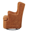 回転チェア ソファ ハイバック パーソナルチェア パーソナルソファ 椅子 一人掛け 1人掛け 茶色 ブラウン チェアー 北欧 おしゃれ フロアチェア ローソファ 【納期A】【azm-hs-67】