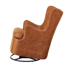 回転チェア ソファ ハイバック パーソナルチェア パーソナルソファ 椅子 一人掛け 1人掛け 茶色 ブラウン チェアー 北欧 おしゃれ フロアチェア ローソファ 【納期A】【azm-hs-67】