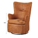 回転チェア ソファ ハイバック パーソナルチェア パーソナルソファ 椅子 一人掛け 1人掛け 茶色 ブラウン チェアー 北欧 おしゃれ フロアチェア ローソファ 【納期A】【azm-hs-67】