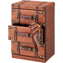 トランク風チェスト 棚 たんす チェスト おしゃれ レトロ アンティーク風 ビンテージ風 3段チェスト 【納期A】【azm-iw-273】