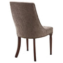 ダイニングチェア 椅子 おしゃれ 天然木 ラバーウッド ラッカー塗装 ボンデッドレザー コットン ポリエステル インテリア 重厚感 高級感 【納期A】【azm-iw-555】