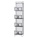 シェルフ メッシュ ラック 収納 スチール 4段 【納期A】【azm-iw-67bk】