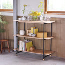 シェルフ 3段 北欧 おしゃれ 木目 ラック 棚 オープンラック 飾り棚 リビング ダイニング カントリー調 ナチュラル デザイン オープンシェルフ 【納期A】【azm-jpb-101】