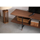 テレビボード 幅150cm TVボード テレビ台 TV台 ローボード おしゃれ 木目 オープンラック 棚 インテリア 2段 北欧 スタイリッシュ モダン かっこいい 【納期A】【azm-jpb-97】