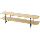 テレビボード 幅150cm TVボード テレビ台 TV台 ローボード おしゃれ 木目 オープンラック 棚 インテリア 2段 北欧 スタイリッシュ モダン かっこいい 【納期A】【azm-jpb-97】