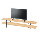 テレビボード 幅180cm TVボード テレビ台 TV台 ローボード おしゃれ 木目 オープンラック 棚 インテリア 2段 北欧 スタイリッシュ モダン かっこいい 【納期A】【azm-jpb-98】