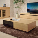 センターテーブル 120cm 大型 高級感 重厚感 存在感 アクセント インテリア ローテーブル 引き出し 収納スペース オープンラック カントリー ナチュラル 北欧 【納期A】【azm-jpt-334】