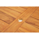 ダイニングテーブル ガーデンテーブル パラソル穴つき 天然木 木製 木目 おしゃれ シンプル ナチュラル カントリー モダン 150cm 庭 ベランダ 屋上 テラス 【納期A】【azm-jti-333】