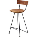 カウンターチェア おしゃれ デザイナーズ 椅子 バーチェア ナチュラル カントリー スタイリッシュ 木製 かっこいい スリム 背もたれ キッチンカウンター向け 【納期A】【azm-jw-109】