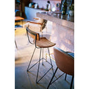 カウンターチェア おしゃれ デザイナーズ 椅子 バーチェア ナチュラル カントリー スタイリッシュ 木製 かっこいい スリム 背もたれ キッチンカウンター向け 【納期A】【azm-jw-109】