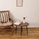 リビングテーブル 円 丸 センターテーブル ローテーブル ラウンドテーブル 直径 幅60cm 高さ 約40cm おしゃれ 北欧 木製 シンプル カントリー カフェ風 【納期A】【azm-jw-115】