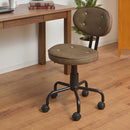 デスクチェア 椅子 オフィスチェア ワークチェア キャスター付き ひじ掛けなし 肘なし レトロ おしゃれ 昇降 高さ変更 【納期B】【azm-kgi-109】