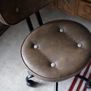 デスクチェア 椅子 オフィスチェア ワークチェア キャスター付き ひじ掛けなし 肘なし レトロ おしゃれ 昇降 高さ変更 【納期B】【azm-kgi-109】