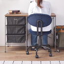 デスクチェア 椅子 オフィスチェア ワークチェア キャスター付き ひじ掛けなし 肘なし レトロ おしゃれ 昇降 高さ変更 【納期B】【azm-kgi-109】