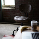 デスクチェア 椅子 オフィスチェア ワークチェア キャスター付き ひじ掛けなし 肘なし レトロ おしゃれ 昇降 高さ変更 【納期B】【azm-kgi-109】