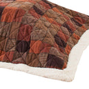 こたつ掛布団 薄掛けタイプ 正方形 こたつ布団 レトロ 継ぎはぎ風 デザイン おしゃれ 昔風 掛け布団 【納期B】【azm-kk-133】