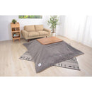 コタツ布団 薄掛け 正方形 190×190cm こたつ布団 こたつ掛け布団 コタツ掛け布団 撥水加工 おしゃれ 肌触り 気持ちいい 【納期B】【azm-kk-161】