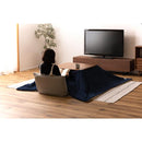 こたつ掛け布団 190×190cm 正方形 フリース 素材 薄掛け コタツ掛布団 ヘリンボーン柄 モダン カジュアル 西海岸 おしゃれ 洋風 和風 こたつテーブル別売り 【納期B】【azm-kk-163】