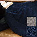 こたつ掛け布団 190×190cm 正方形 フリース 素材 薄掛け コタツ掛布団 ヘリンボーン柄 モダン カジュアル 西海岸 おしゃれ 洋風 和風 こたつテーブル別売り 【納期B】【azm-kk-163】