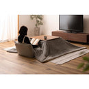 こたつ掛け布団 190×190cm 正方形 フリース 素材 薄掛け コタツ掛布団 ヘリンボーン柄 モダン カジュアル 西海岸 おしゃれ 洋風 和風 こたつテーブル別売り 【納期B】【azm-kk-163】