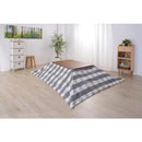 こたつ掛け布団 190×230cm 長方形 チェック柄 かわいい カジュアル おしゃれ 薄掛け コタツ掛布団 こたつ布団 モダン 西海岸 洋風 和風 こたつテーブル別売り 【納期B】【azm-kk-166】