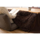 こたつ布団 掛け布団 190×230cm 長方形 省スペース コタツ掛布団 茶色 ブラウン シンプル 合わせやすい 無地 布団のみ こたつテーブル別売り 【納期B】【azm-kk-520】