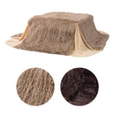 こたつ布団 掛け布団 185cm 正方形 省スペース コタツ掛布団 ベージュ ブラウン 布団のみ こたつテーブル別売り 【納期B】【azm-kk-575】