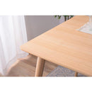 ダイニングテーブル 150×80cm シンプル 北欧 ナチュラル カントリー デザイン 木製 木目 柄 おしゃれ スタイリッシュ テーブル 食卓 ダイニング 【納期A】【azm-krm-150na】