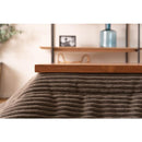 こたつ 75×75cm コタツテーブル テーブルのみ シンプル 家具調 ナチュラル 北欧 カントリー デスク 正方形 石英管ヒーター 300W 中間スイッチ付き 使いやすい 【納期A】【azm-kt-115】