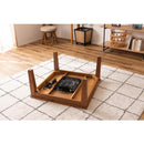 こたつ 75×75cm コタツテーブル テーブルのみ シンプル 家具調 ナチュラル 北欧 カントリー デスク 正方形 石英管ヒーター 300W 中間スイッチ付き 使いやすい 【納期A】【azm-kt-115】