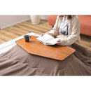 コタツ こたつ テーブル 単品 80×50cm 変型 デザイン おしゃれ アクセント センターテーブル ローテーブル リビングテーブル 天然木製 石英管 ヒーター 【納期A】【azm-kt-213】