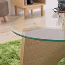 オーバルテーブル 円形 天板 ガラステーブル 楕円形 テーブル ローテーブル ガラス天板 センターテーブル 【納期A】【azm-le-454】