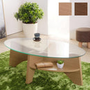 オーバルテーブル 円形 天板 ガラステーブル 楕円形 テーブル ローテーブル ガラス天板 センターテーブル 【納期A】【azm-le-454】