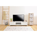 テレビ台 150cm 幅 ローボード おしゃれ 収納 テレビ台 北欧 引き出し 木目調 棚板 可動棚 tv台 tvボード ナチュラル ブラウン 茶色 ホワイト 白 【納期A】【azm-le-455】