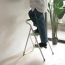 脚立 2段 ステップ台 折りたたみ 折り畳み おしゃれ かわいい ステップ オレンジ 黄色 イエロー 緑 グリーン 持ち手 pop ポップ カジュアル 屋内用 リビング 【納期B】【azm-lfs-007】