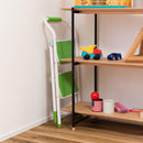 脚立 2段 ステップ台 折りたたみ 折り畳み おしゃれ かわいい ステップ オレンジ 黄色 イエロー 緑 グリーン 持ち手 pop ポップ カジュアル 屋内用 リビング 【納期B】【azm-lfs-007】