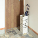 傘立て スリム おしゃれ 屋外 室内 外置き 内置き 北欧 傘たて デザイン お洒落 芸術的 スタイリッシュ 角型 白 ホワイト グレー 【納期B】【azm-lfs-180】