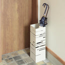 傘立て スリム おしゃれ 屋外 室内 外置き 内置き 北欧 傘たて デザイン お洒落 芸術的 スタイリッシュ 角型 白 ホワイト グレー 【納期B】【azm-lfs-180】