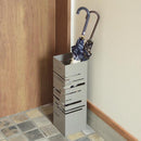 傘立て スリム おしゃれ 屋外 室内 外置き 内置き 北欧 傘たて デザイン お洒落 芸術的 スタイリッシュ 角型 白 ホワイト グレー 【納期B】【azm-lfs-180】