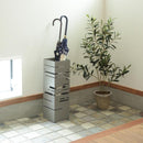 傘立て スリム おしゃれ 屋外 室内 外置き 内置き 北欧 傘たて デザイン お洒落 芸術的 スタイリッシュ 角型 白 ホワイト グレー 【納期B】【azm-lfs-180】